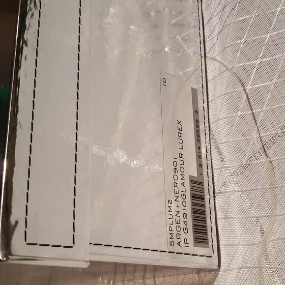 Sigerson Morrison NEW Designer Pump PLUM2 Heels Ankle Strap Lurex Shoe Womens 10 - Picture 6 of 17